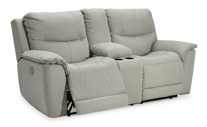 Next-Gen Gaucho Fossil Power Reclining Loveseat with Console