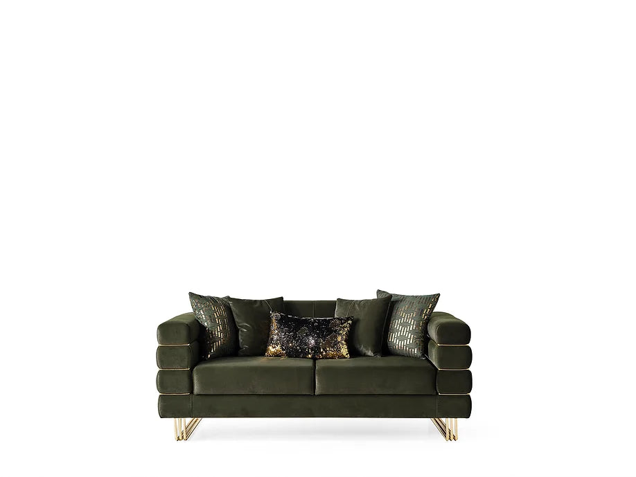 Luma Emerald Sofa and Loveseat