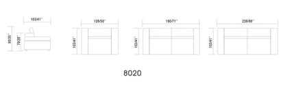 Soho White 2pc Love Seat and Sofa