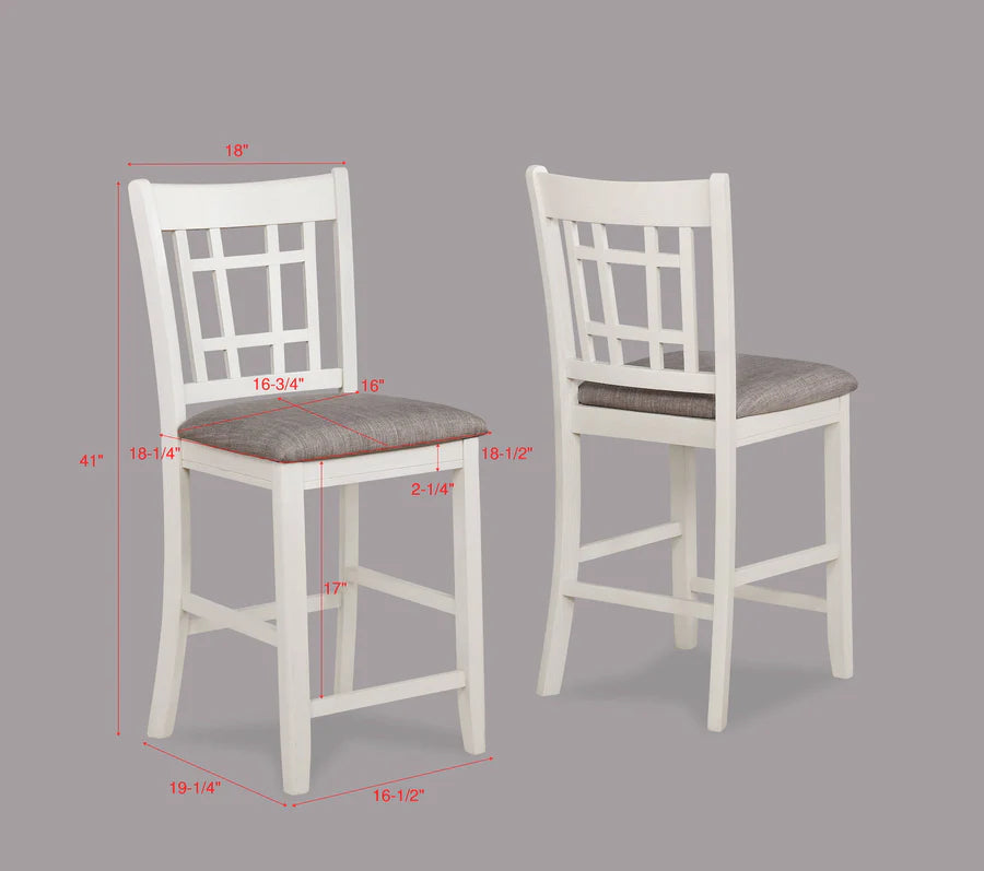 Hartwell Chalk Gray Counter Height Dining Set