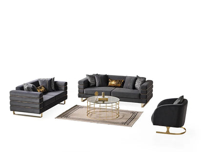 Luma Grey Sofa and Loveseat