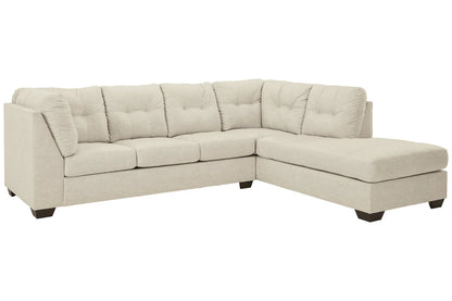Falkirk Parchment 2-Piece Chaise Sectional RAF