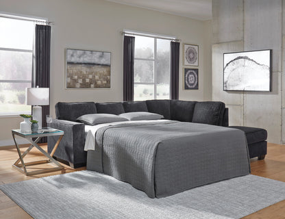 Altari Slate 2-Piece Chaise Sleeper Sectional