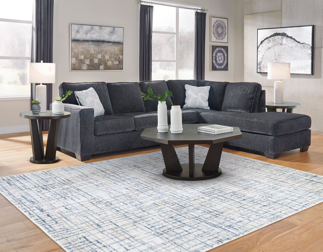 Altari Slate 2-Piece Chaise Sleeper Sectional
