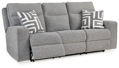 Biscoe Pewter 3-Pieces Power Reclining Living Room Set