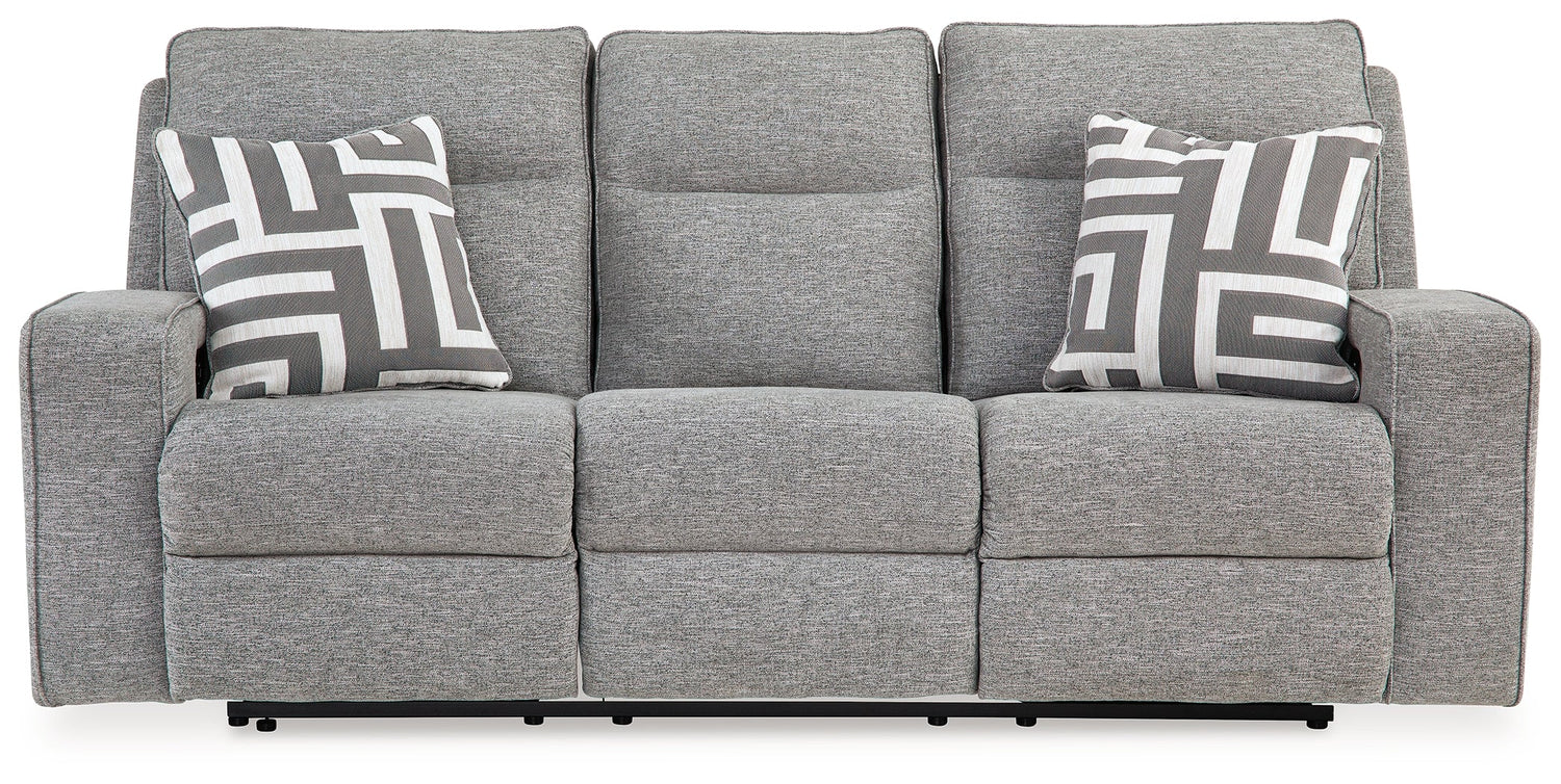 Biscoe Pewter 3-Pieces Power Reclining Living Room Set