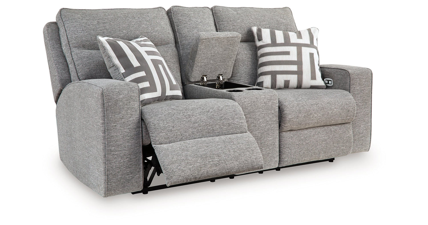 Biscoe Pewter 3-Pieces Power Reclining Living Room Set