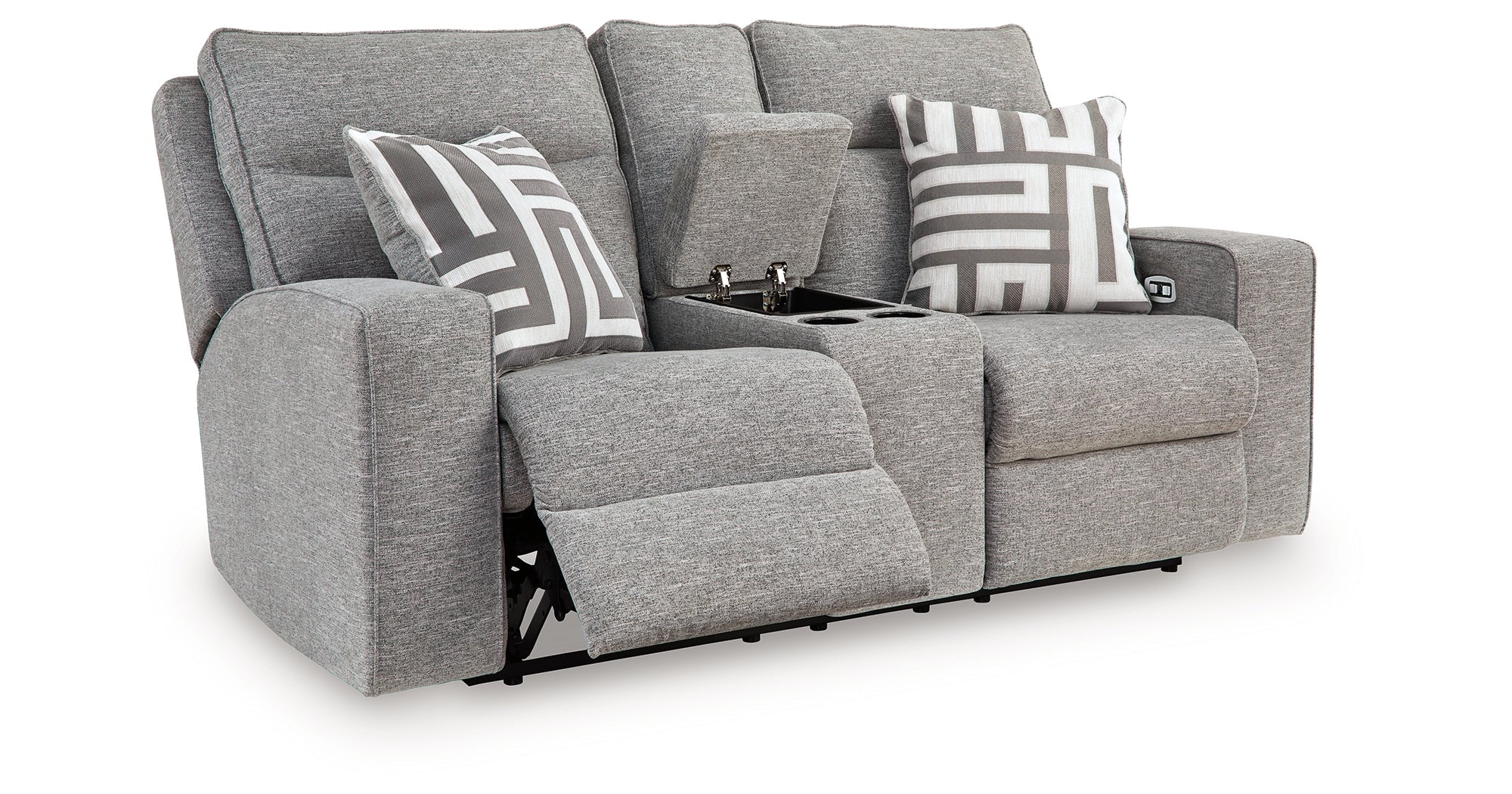 Biscoe Pewter 3-Pieces Power Reclining Living Room Set