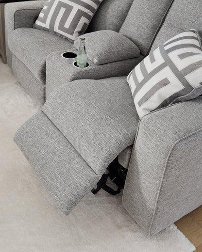 Biscoe Pewter 3-Pieces Power Reclining Living Room Set