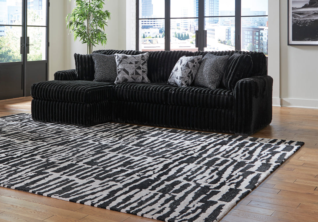 Sofá seccional de dos piezas con chaise longue Midnight-Madness