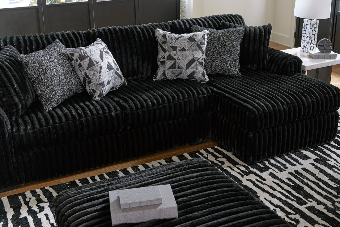 Midnight-Madness 2-Piece Sectional Sofa with Chaise