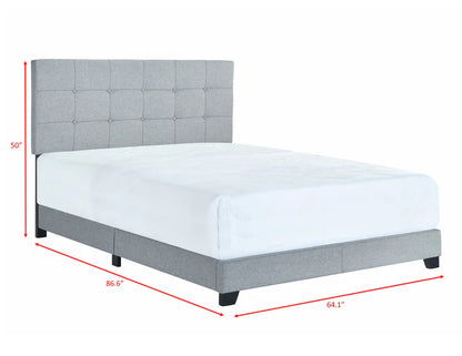 Florence Gray King Upholstered Bed