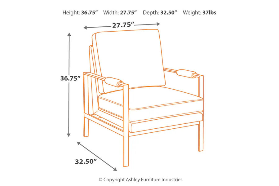 Peacemaker Brown Accent Chair