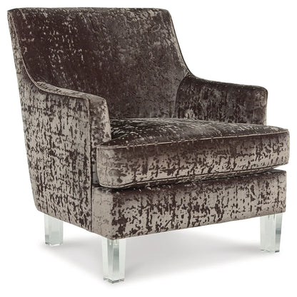 Gloriann Charcoal Velvet Accent Chair