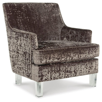 Gloriann Charcoal Velvet Accent Chair