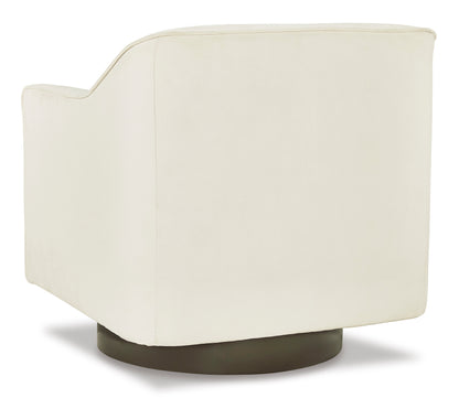 Phantasm Chalk Swivel Accent Chair - Decohub Home