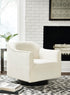 Phantasm Chalk Swivel Accent Chair - Decohub Home