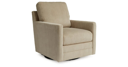 Icaman Sand Swivel Accent Chair