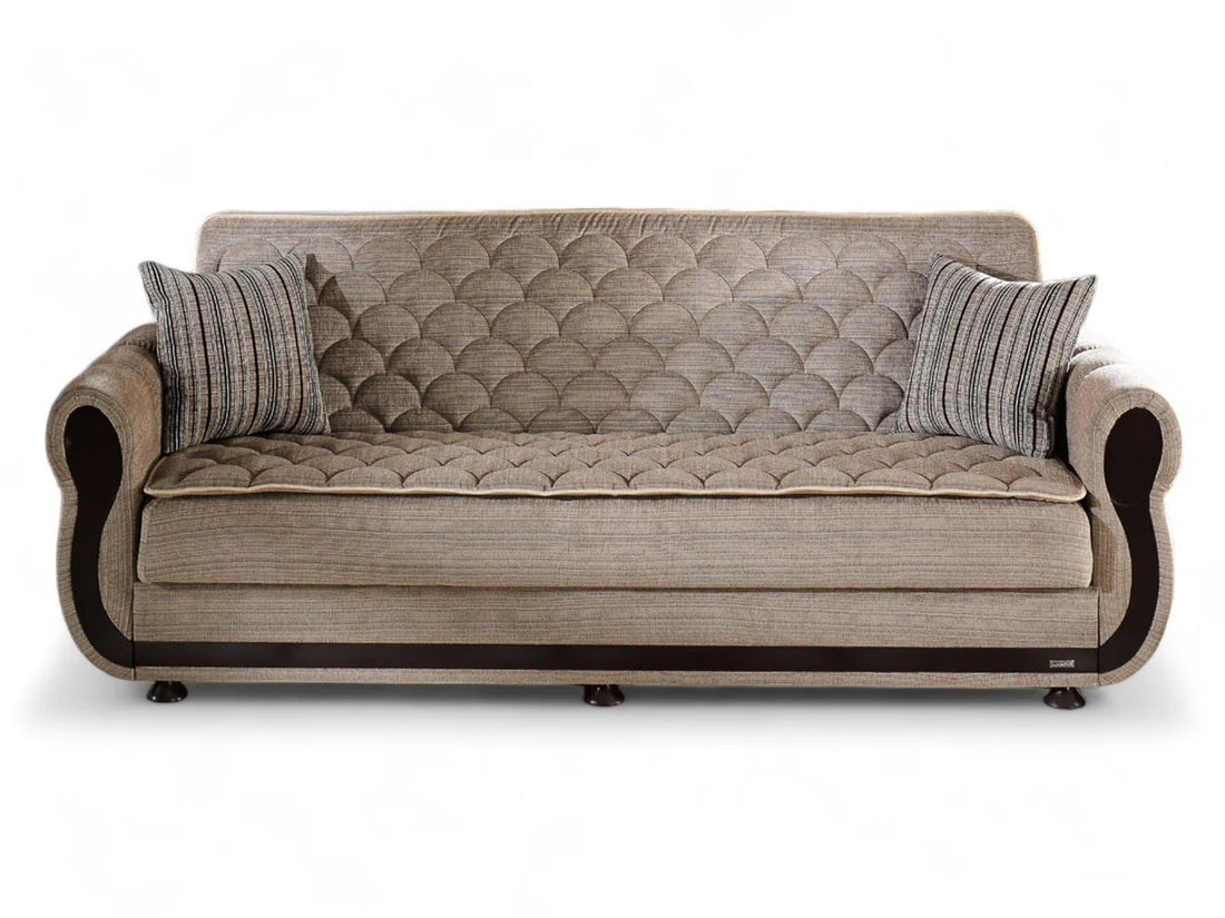 Argos Zilkade Light Brown Sleeper Sofa