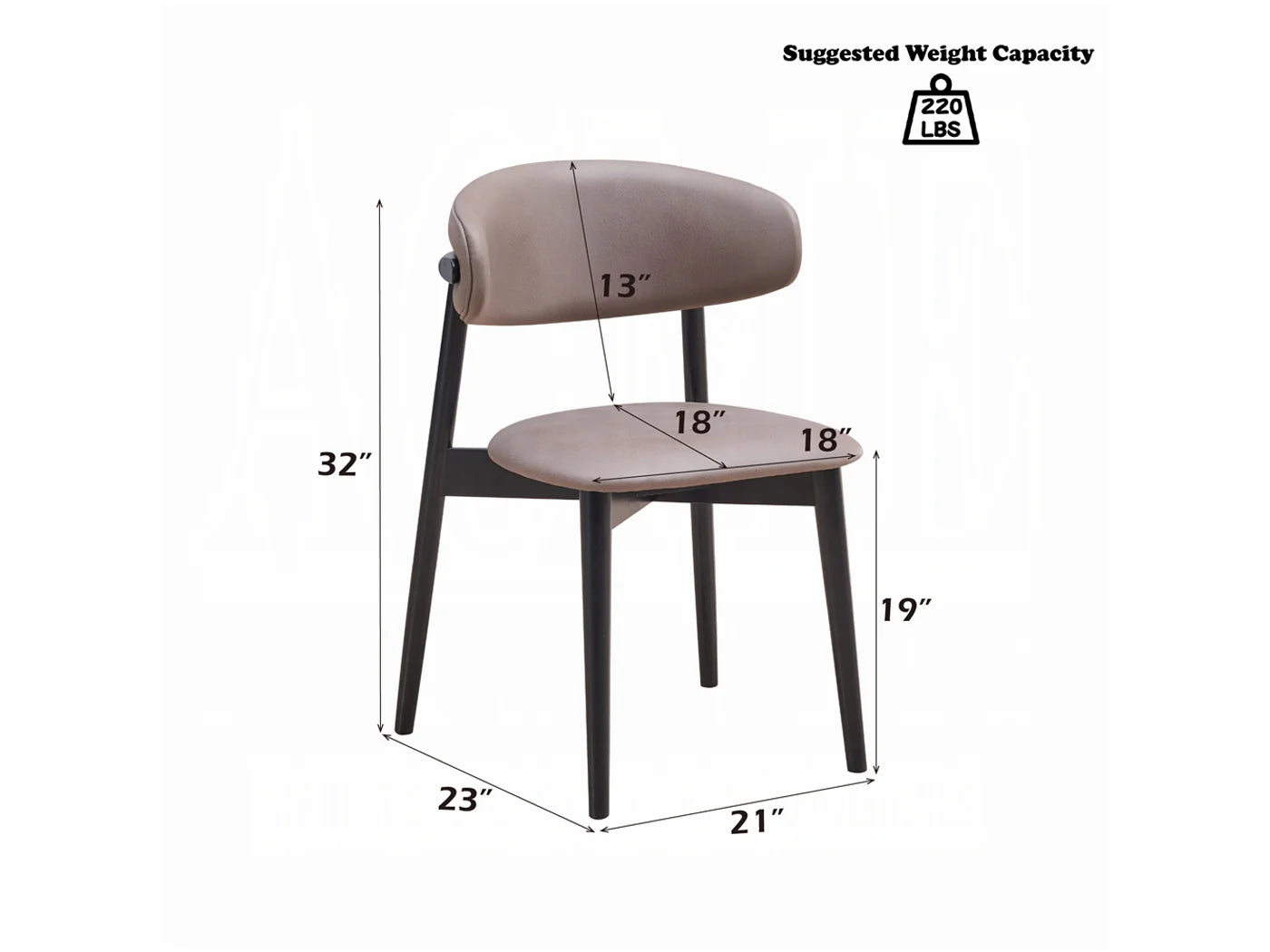Juego de comedor Dary negro/marrón de altura de mostrador