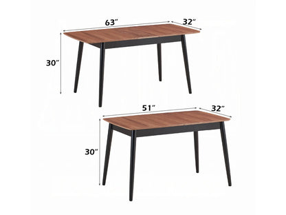 Juego de comedor Dary negro/marrón de altura de mostrador