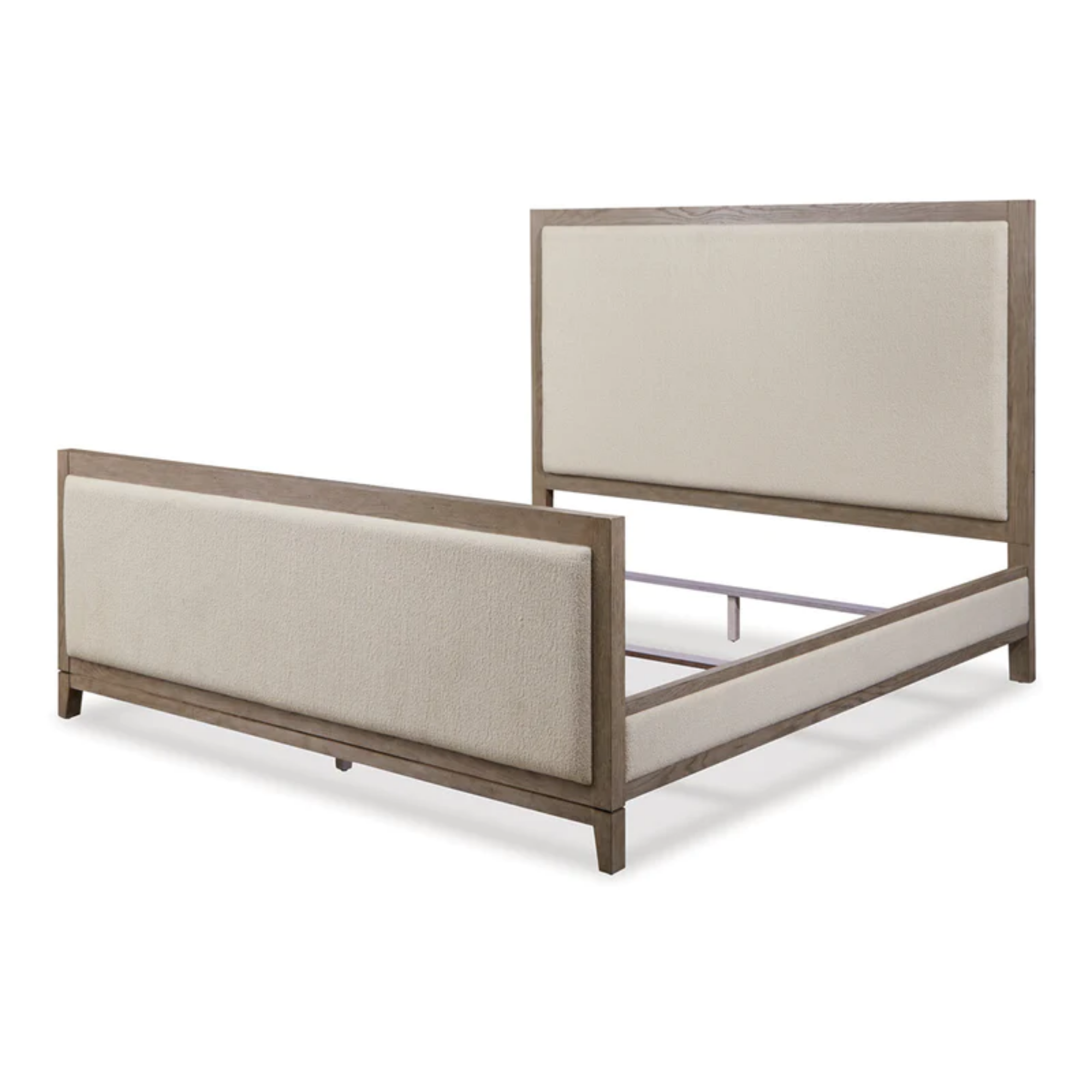 Chrestner Gray King Upholstered Panel Bed