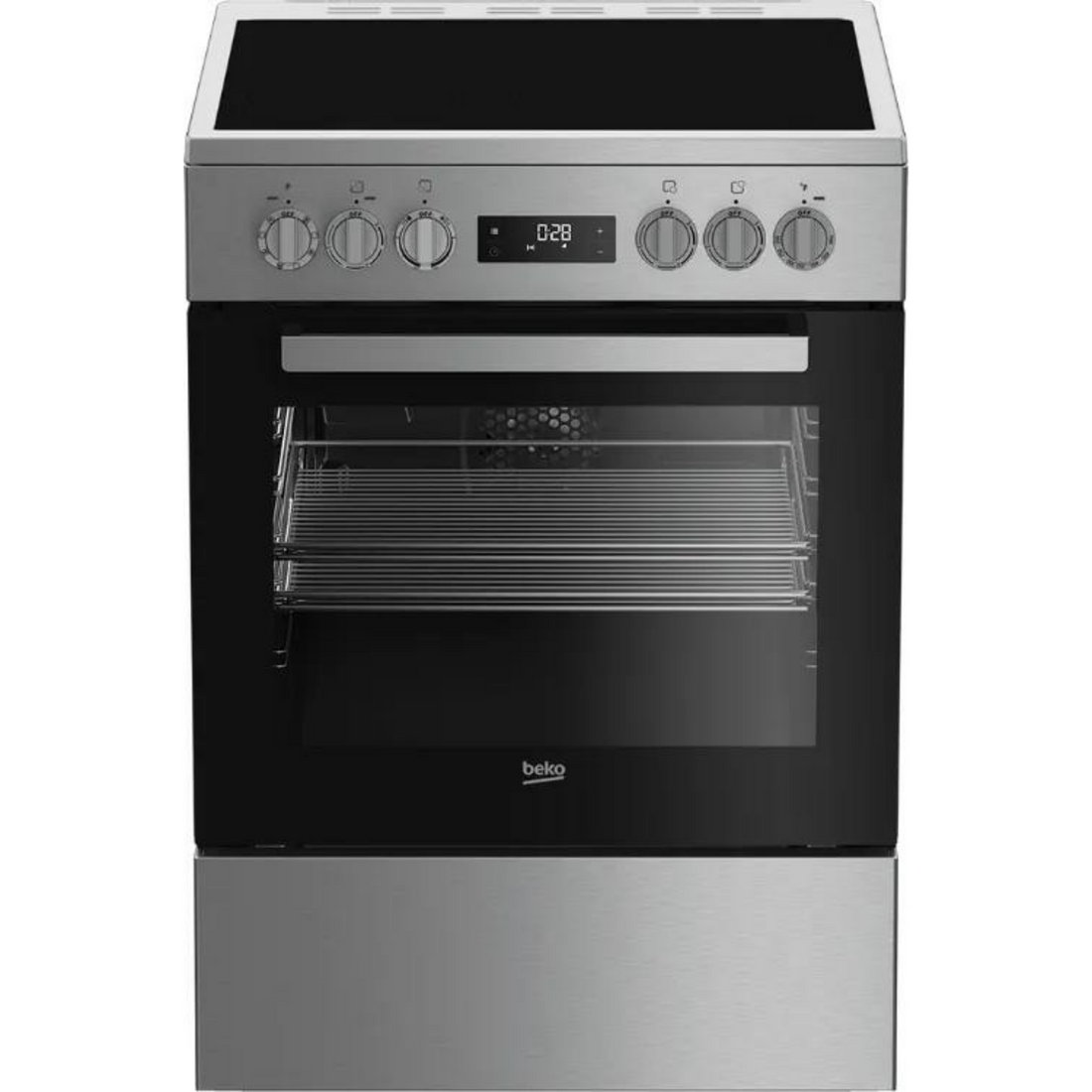 Beko 24&quot; Stainless Steel Slide-In Electric Range