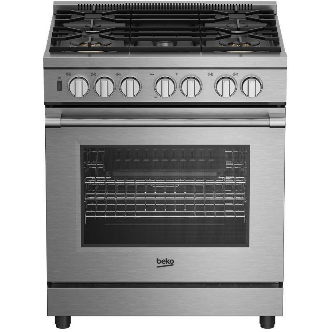 Beko 30&quot; Stainless Steel Pro-Style Dual Fuel Range - Decohub Home