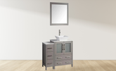 42 in. Single Sink Bathroom Vanity Combo Set in Gray - Decohub Home