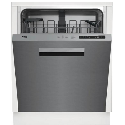 Beko 24&quot; Fingerprint Free Stainless Steel Built In Dishwasher