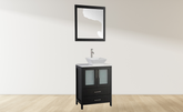30 in. Single Sink Small Bathroom Vanity Set in Espresso - Decohub Home