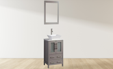 24 in. Single Sink Bathroom Vanity Combo Set in Gray - Decohub Home