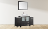 54 in. Single Sink Bathroom Vanity Combo Set in Espresso - Decohub Home