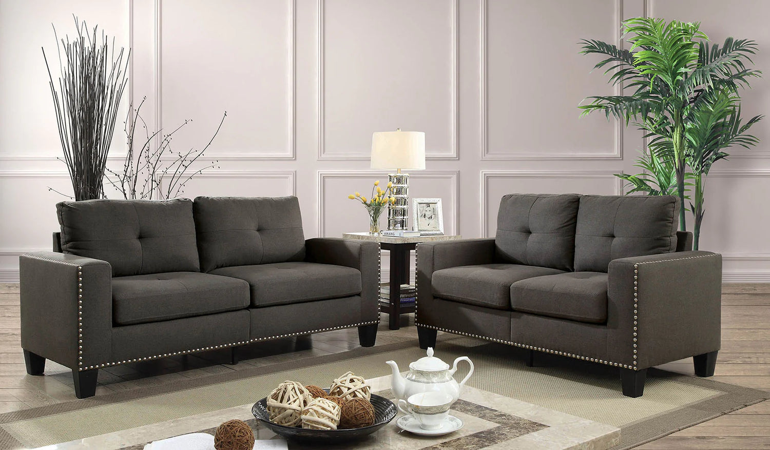 Atwell Modern Gray Sofa