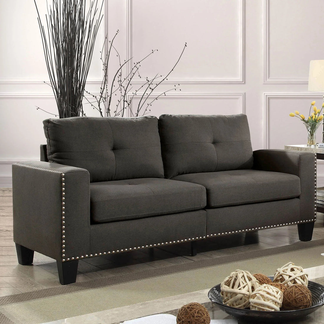 Atwell Modern Gray Sofa