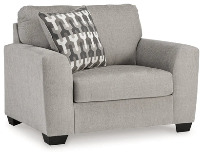 Avenal Park Flannel Chair &amp; Ottoman Set