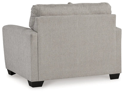 Avenal Park Flannel Chair &amp; Ottoman Set