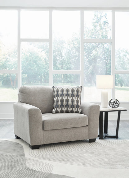 Avenal Park Flannel Chair &amp; Ottoman Set