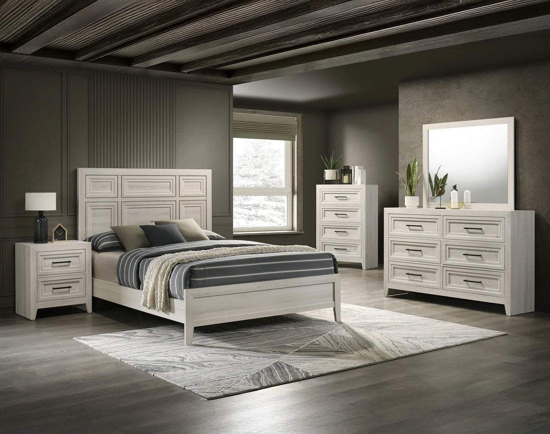 Lorraine Antique White Panel Youth Bedroom Set