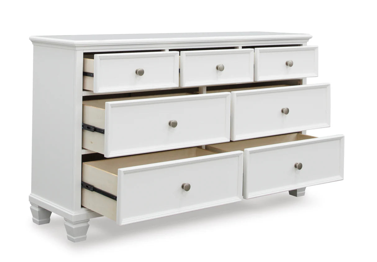 Juego de dormitorio juvenil Fortman White con paneles