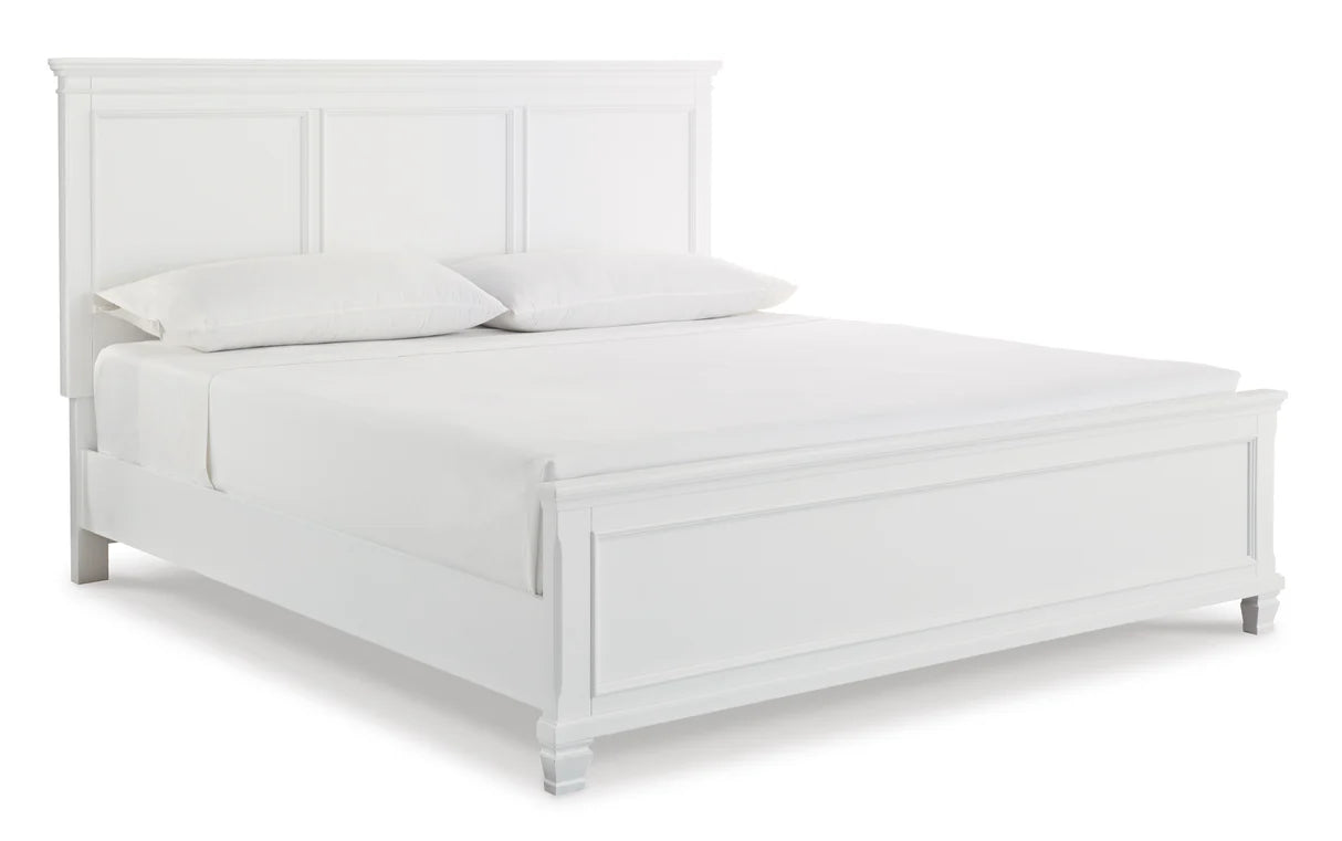 Juego de dormitorio juvenil Fortman White con paneles