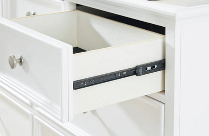 Juego de dormitorio juvenil Fortman White con paneles