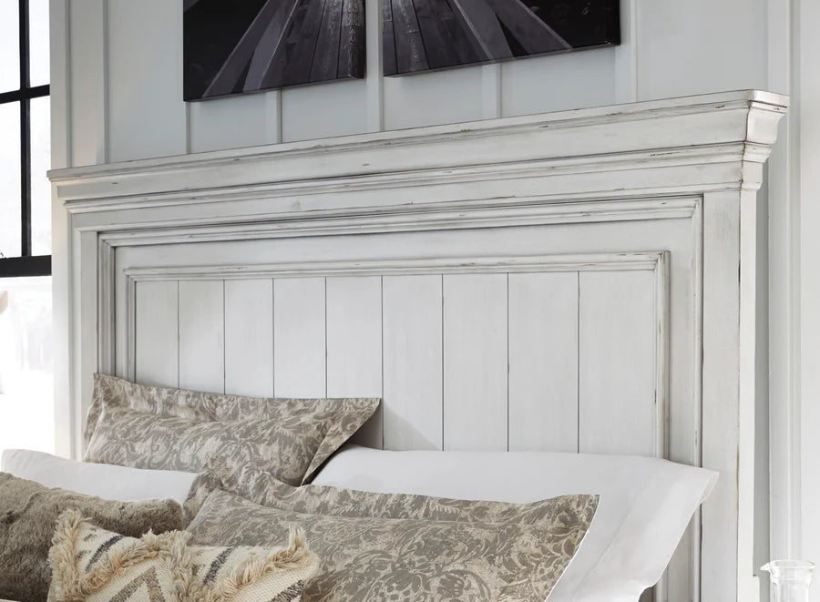 Kanwyn Whitewash Panel Bedroom Set