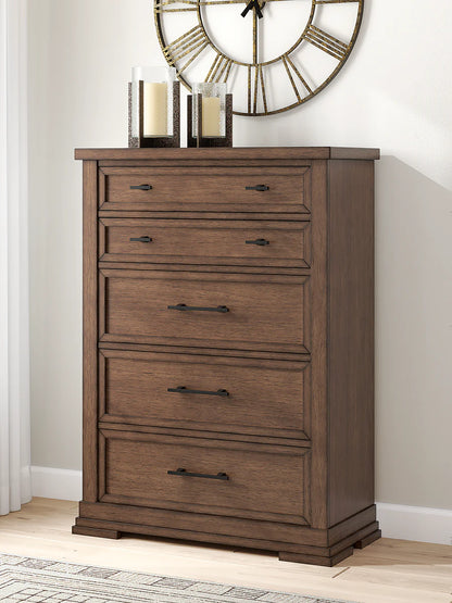 Taffenbrook Medium Brown Storage Platform Set