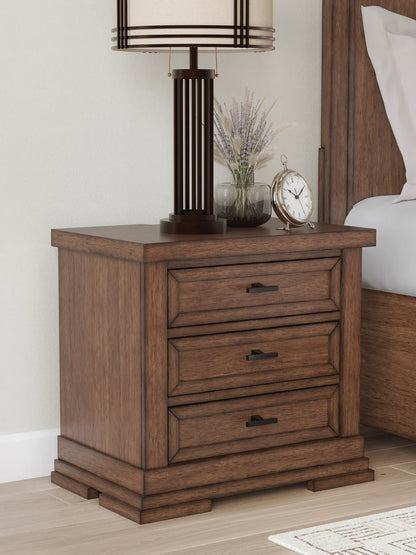 Taffenbrook Medium Brown Storage Platform Set