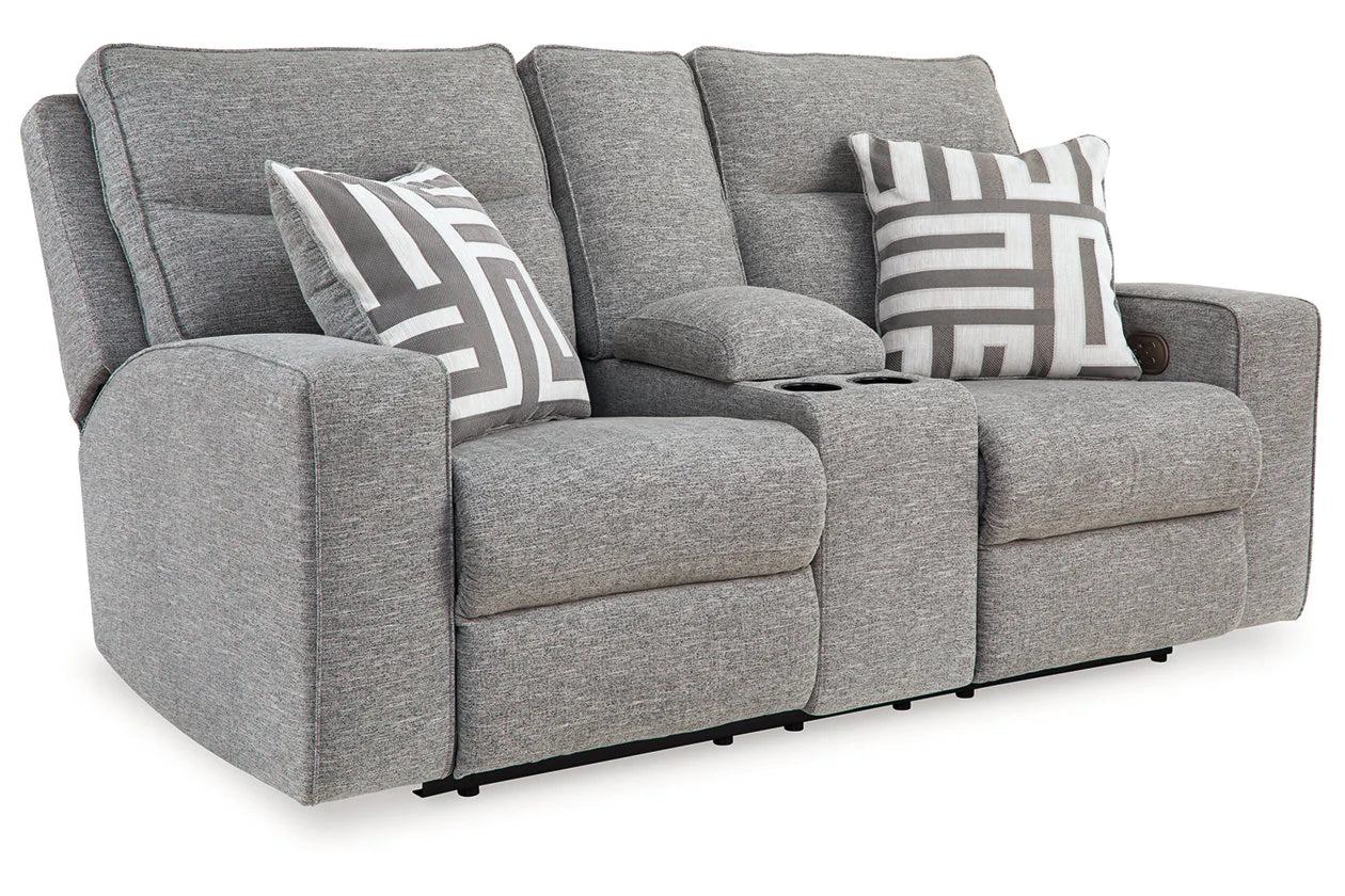 Biscoe Pewter 3-Pieces Power Reclining Living Room Set