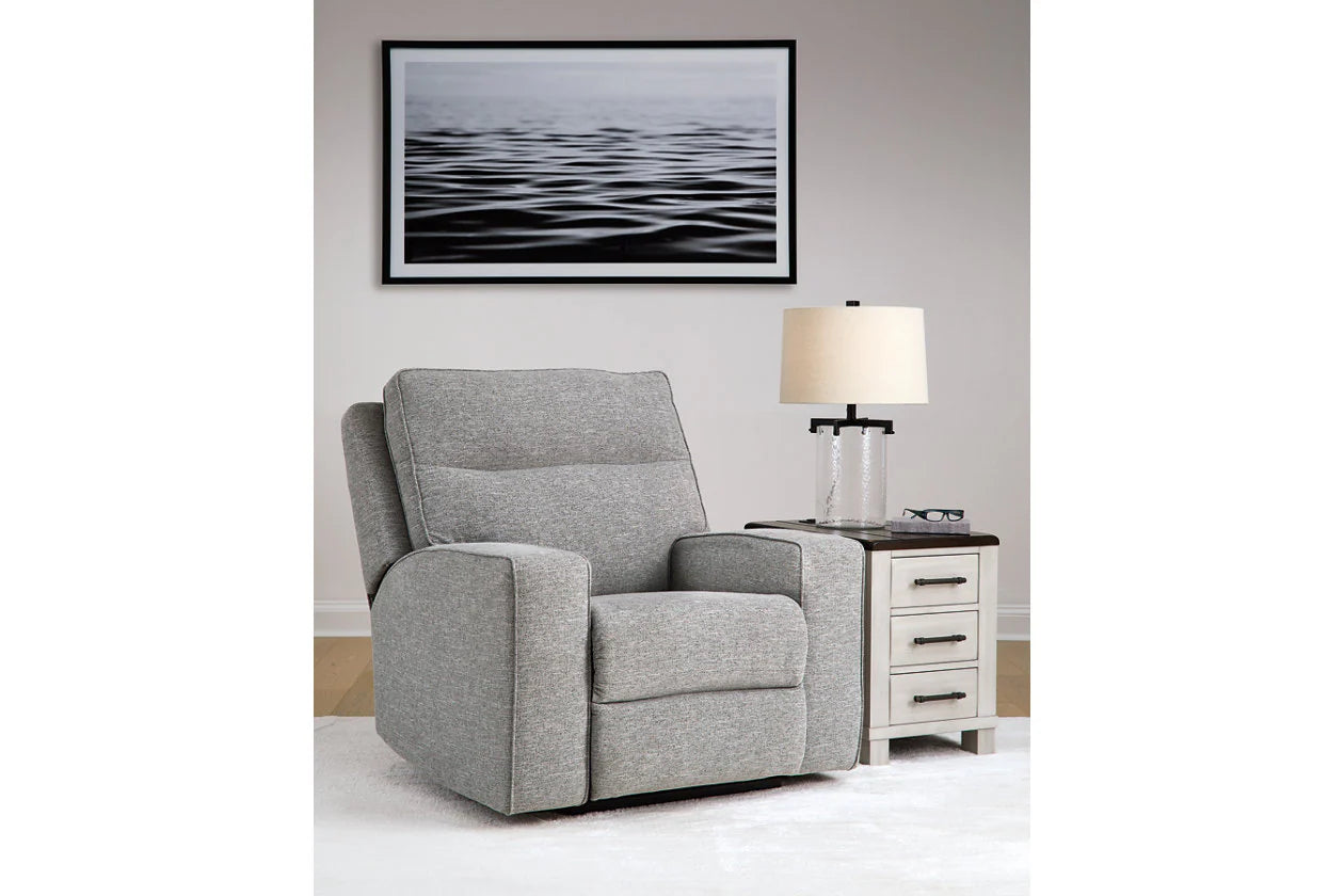 Biscoe Pewter 3-Pieces Power Reclining Living Room Set