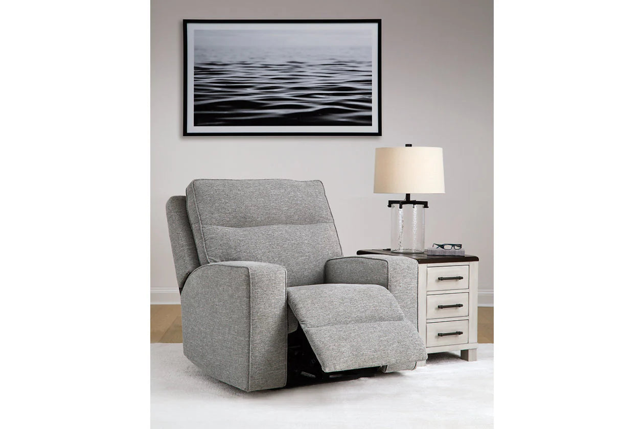 Biscoe Pewter 3-Pieces Power Reclining Living Room Set