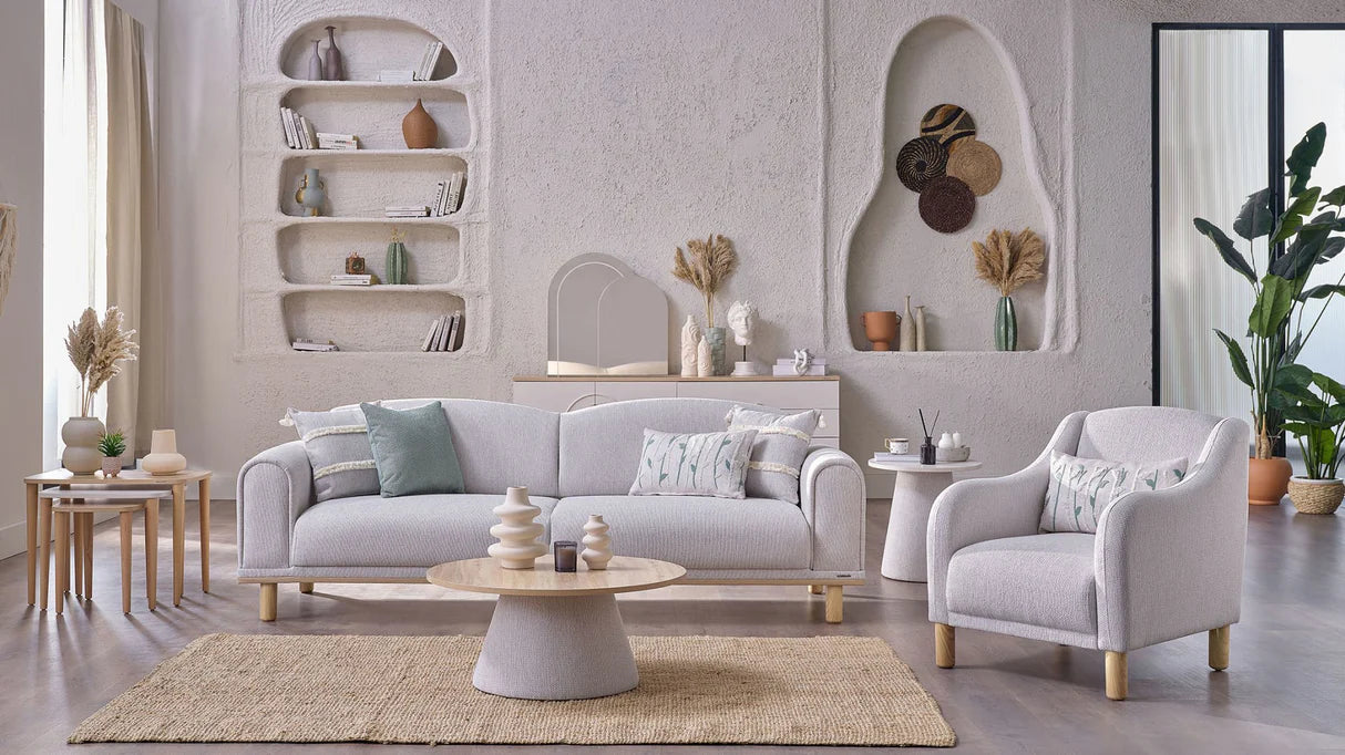 Boheems Cream Accent Chair