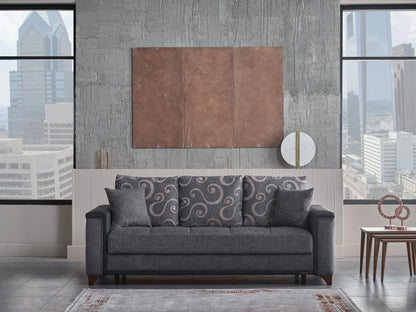 Charlotte Modern Anthracite Living Room Set